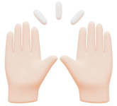 Raising hands emoji